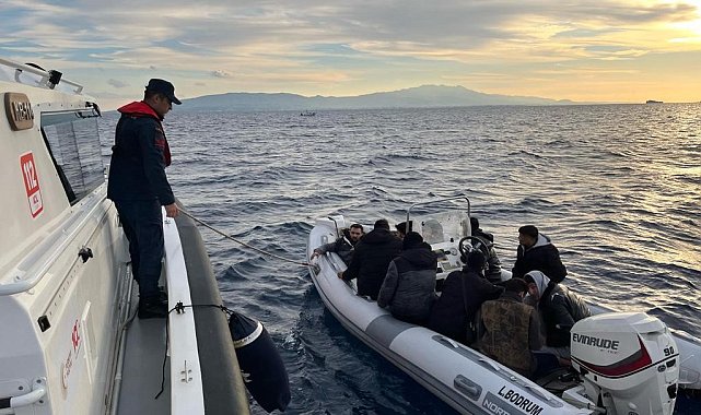Bodrum'da 22 düzensiz göçmen kurtarıldı, 39'u yakalandı