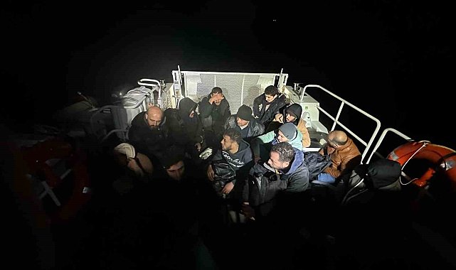 Bodrum'da 33 düzensiz göçmen yakalandı, 15'i kurtarıldı