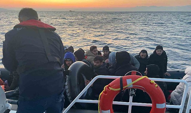 Bodrum'da 5'i çocuk 35 düzensiz göçmen yakalandı