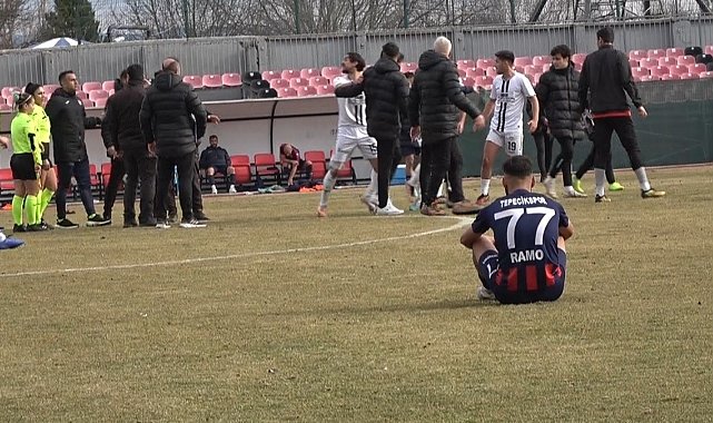 Bölgesel Amatör Lig maçına çıkan olaylar damga vurdu