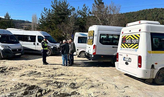 Bozdoğan'da okul servisleri denetlendi