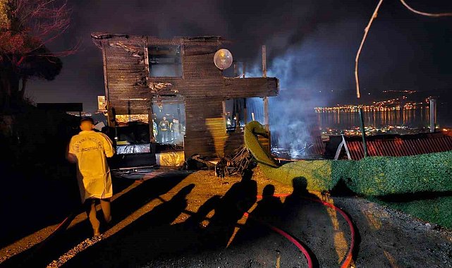 Bungalov evde konaklarken çıkan yangında hayatını kaybetti