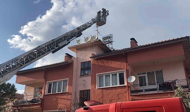 Burdur'da baca yangını paniğe neden oldu