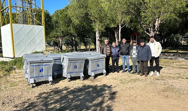 Burhaniye'de Konteynerler yenileniyor