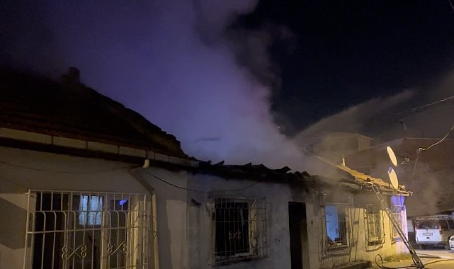 Bursa'da tek katlı evde korkutan yangın