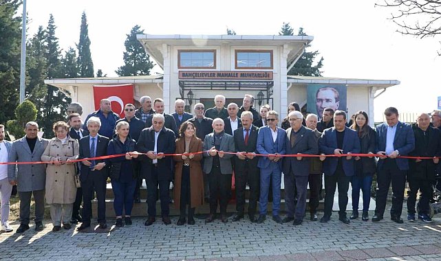 Büyükçekmece Bahçelievler mahalle muhtarlığı törenle açıldı