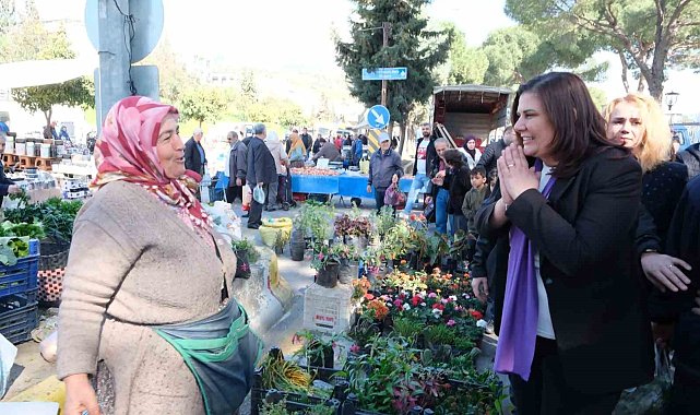 Çerçioğlu, Cumartesi Pazarı'nda vatandaşlarla bir araya geldi