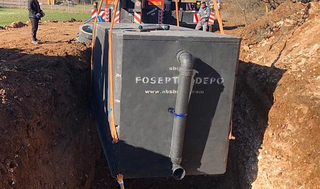 Çevre dostu ilk modüler fosseptik depoların montajı tamamlandı