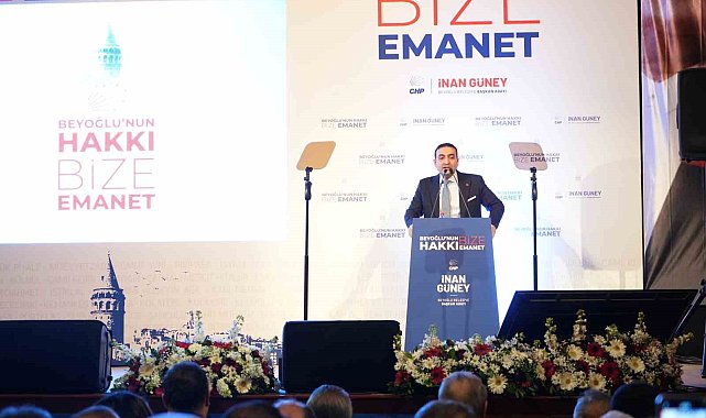 CHP Beyoğlu Belediye Başkan Adayı İnan Güney kentsel dönüşüme vurgu yaptı