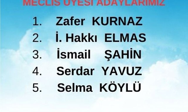 CHP Bilecik Merkez İlçe Başkanlığı aday sıralamasını değiştirdi