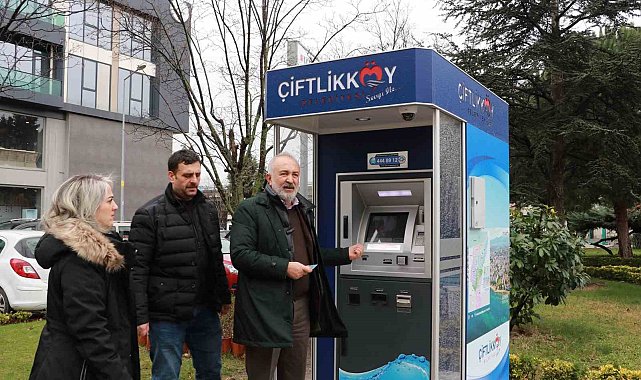 Çiftlikköy'de akıllı vezneler hizmete girdi