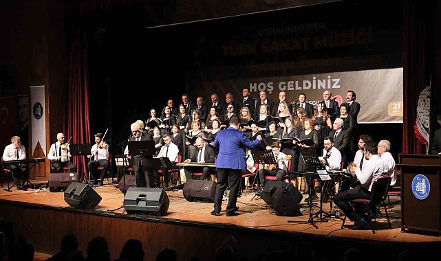 Çorum Belediyesi TSM Korosu'ndan muhteşem konser