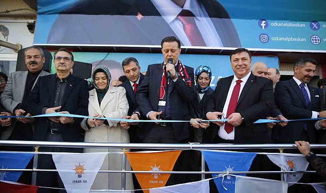 Cumhur İttifakı'nın Odunpazarı Belediye Başkan Adayı Alp, Seçim İrtibat Ofisi'ni açtı