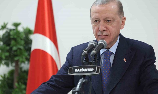 Cumhurbaşkanı Erdoğan, İslahiye&#039;de yapımı tamamlanan kalıcı konutların dağıtım törenine telekonferansla katıldı
