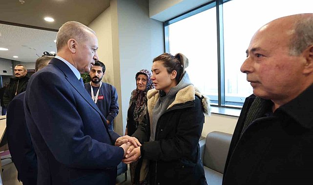 Cumhurbaşkanı Erdoğan yaralı teknisyeni ziyaret etti