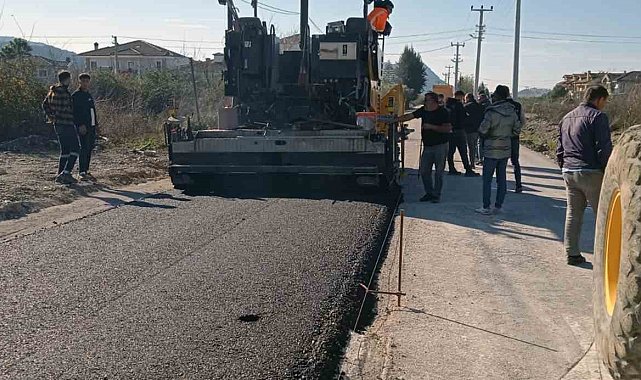 Dalaman'da sıcak asfalt çalışması tamamlandı
