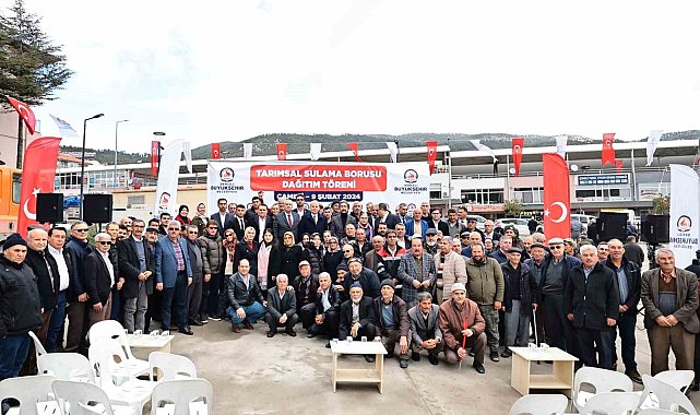 Denizli'de çiftçiye 10 yılda 323 bin 110 metre tarımsal sulama borusu verildi
