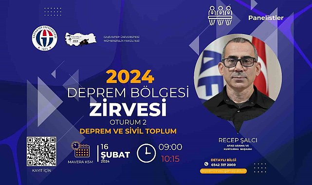Deprem Bölgesi Zirvesi'nde Sivil Toplumun önemi ele alınacak