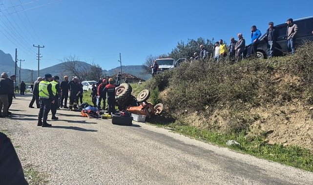 Devrilen traktörün altında kalan yaşlı adam hayatını kaybetti