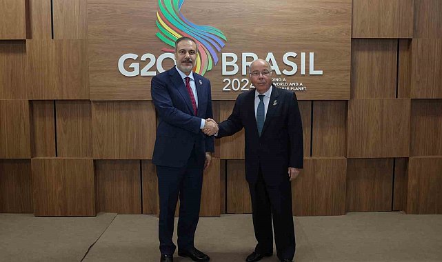 Dışişleri Bakanı Fidan, Brezilya Dışişleri Bakanı Vieira ile görüştü
