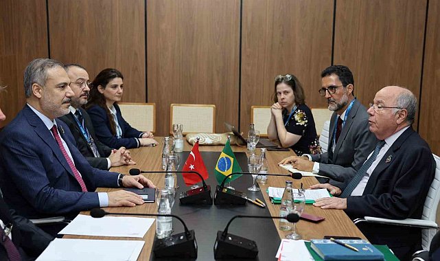 Dışişleri Bakanı Fidan, Brezilyalı mevkidaşı Mauro Vieira ile görüştü