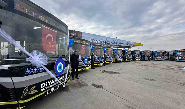 Diyarbakır'da toplu taşımayı rahatlatmak için 10 yeni otobüs hizmete alındı