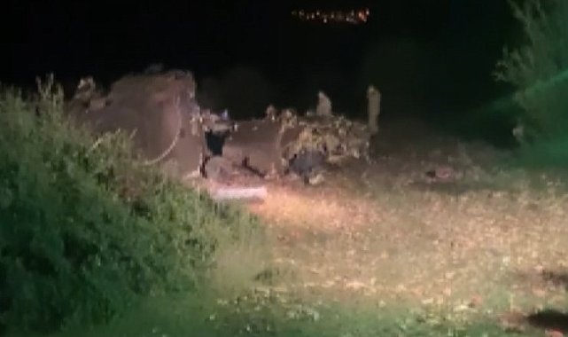 Düşen helikopterin enkazından ilk görüntüler