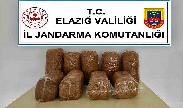 Elazığ'da 45 kilo kaçak tütün ele geçirildi