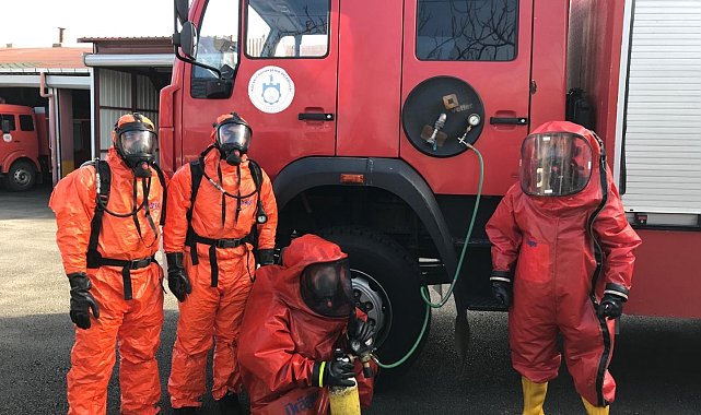 Endüstriyel kaza riskine karşı tehlikeli maddelere müdahale eğitimi