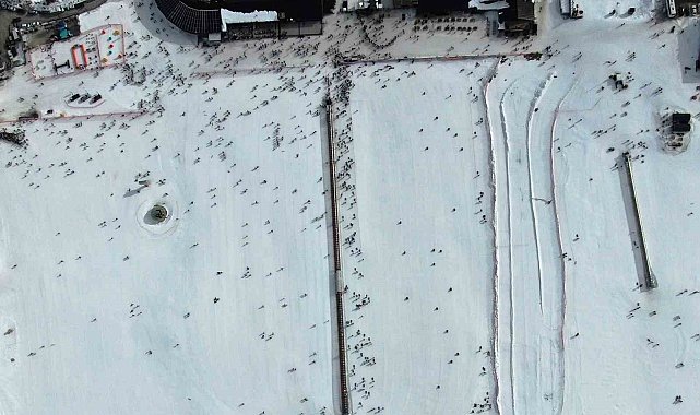 Erciyes'te ziyaretçi rekoru