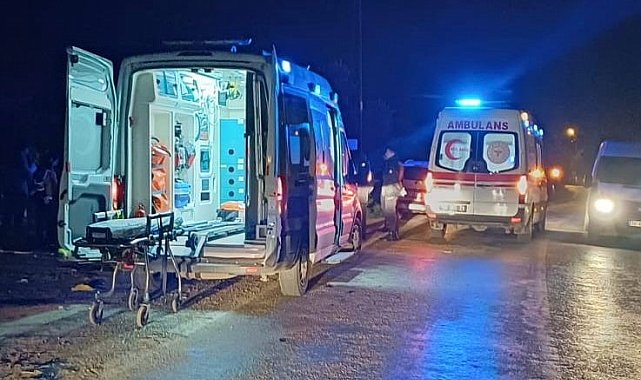 Erdek'te trafik kazası: 2 kişi yaralandı