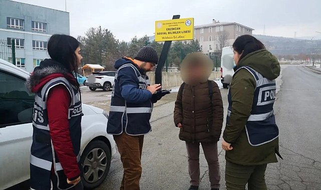 Erzincan'da okul servisleri ile çevreleri denetlendi