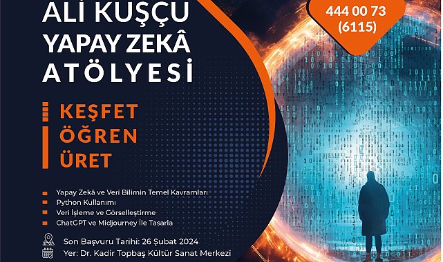 Esenler'de 'Ali Kuşçu Yapay Zeka Atölyesi' başlayacak