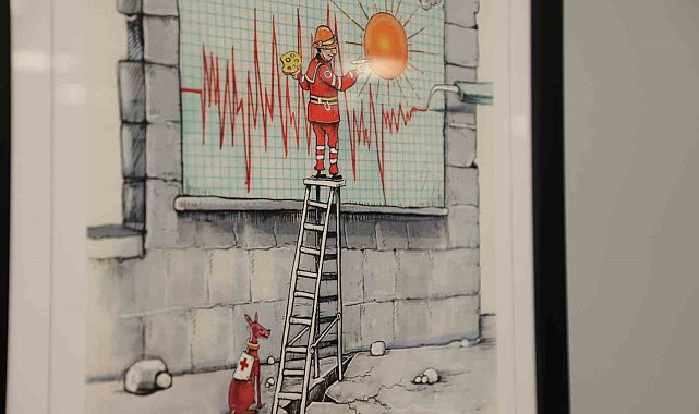 Esenler'de uluslararası sanatçılar depremi çizgilerle anlattı