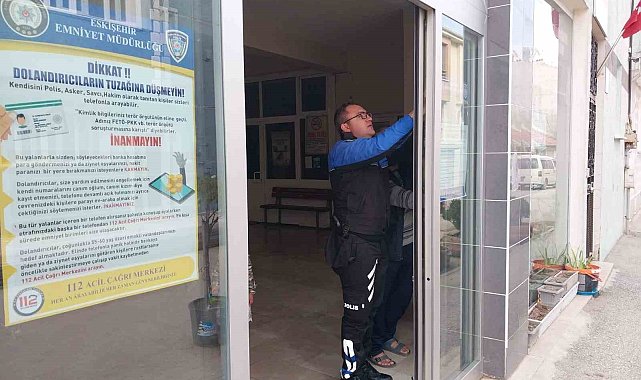 Eskişehir'de polis dolandırıcılık konusunda bilinçlendirdi