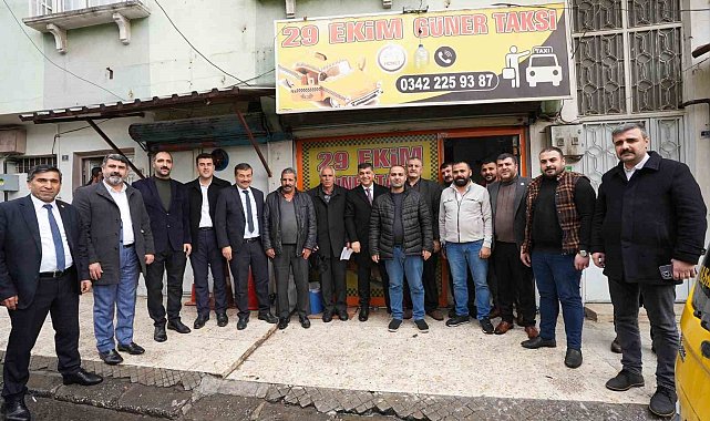 Fadıloğlu, taksi durağı esnafıyla bir araya geldi