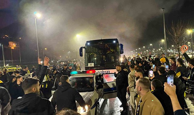 Fenerbahçe kafilesi maç için Rize'ye geldi