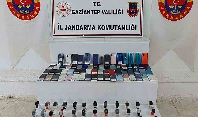 Gaziantep'te 1 milyon lira değerinde kaçak telefon ele geçirildi