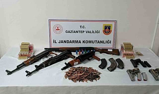 Gaziantep'te silah kaçakçılığı operasyonu: 3 gözaltı