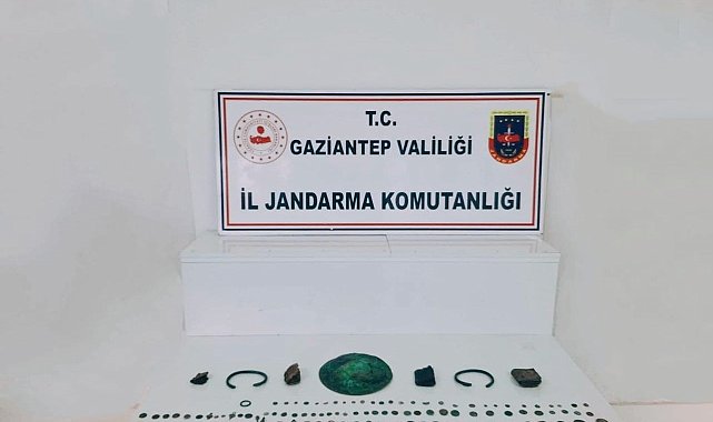 Gaziantep'te tarihi eser operasyonu: 2 gözaltı