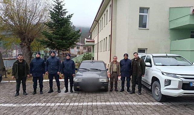 Gece avı yapan şahısların otomobiline el konuldu