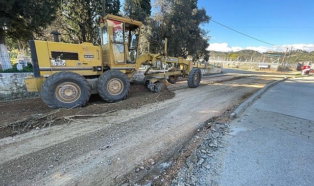 Germencik Belediyesi yol çalışmalarını sürdürüyor