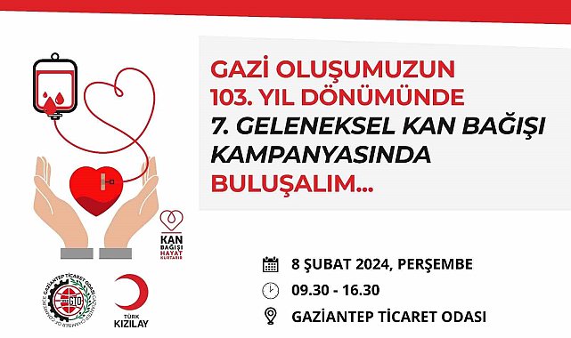 GTO, Gazilik unvanını 7. geleneksel kan bağışı kampanyası kutluyor