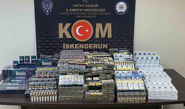 Hatay'da 2 bin 50 paket kaçak sigara ele geçirildi