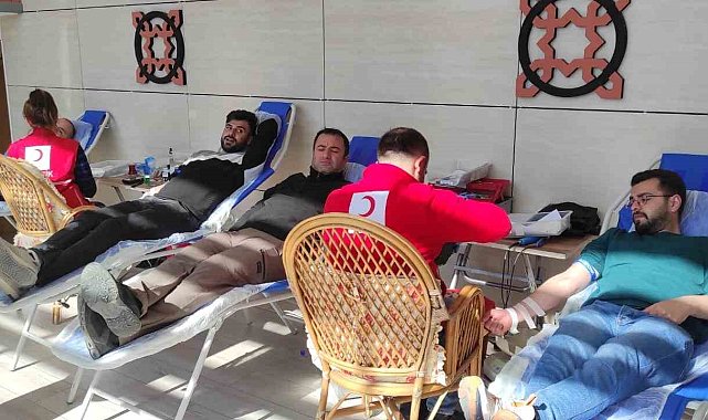 Havalimanı personelinden kan bağışı