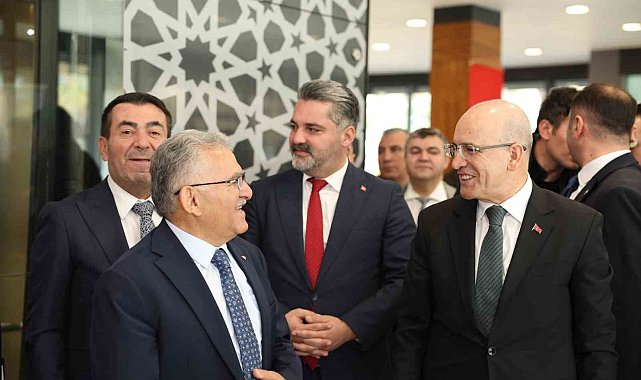 Hazine ve Maliye Bakanı Şimşek'ten Başkan Büyükkılıç'a ziyaret