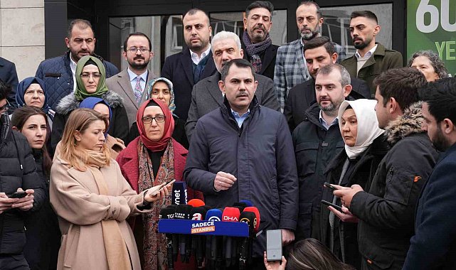 İBB adayı Murat Kurum: "Depremlerde hayatını kaybeden vatandaşlarımız üzerinden siyasi rant yapanları kınıyorum"