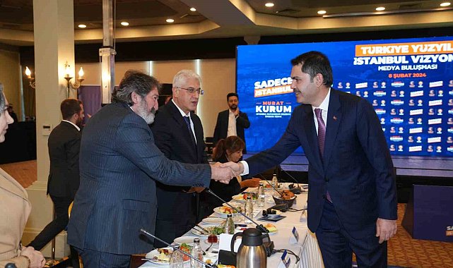 İBB Başkan Adayı Murat Kurum genel yayın yönetmenleriyle buluştu: 10 temel başlıkta projelerini anlattı