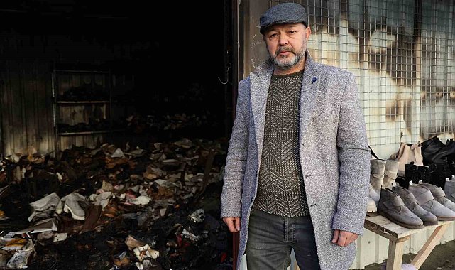 İzmir'de 69 gün arayla 2. kez yanan iş yeri küle döndü