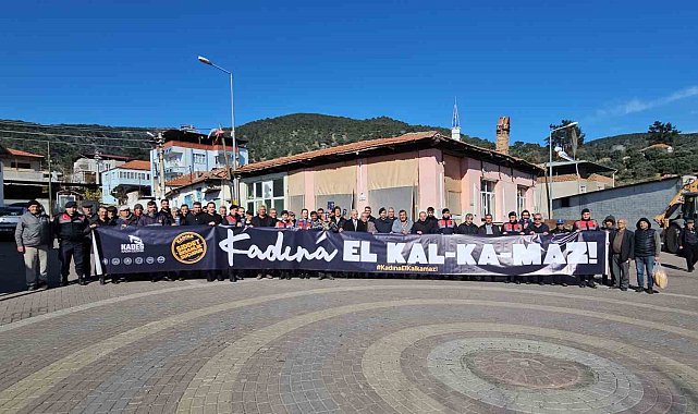 Jandarmadan pankartlı KADES bilgilendirmesi